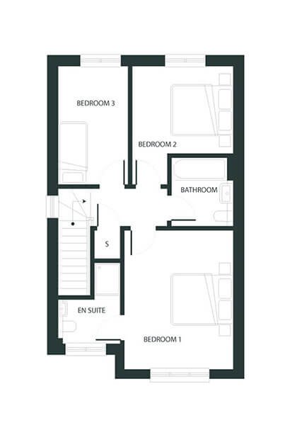 The Horsetail Floor Plan First Floor