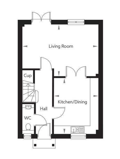 Scotney (Type 2) Floor Plan Ground Floor