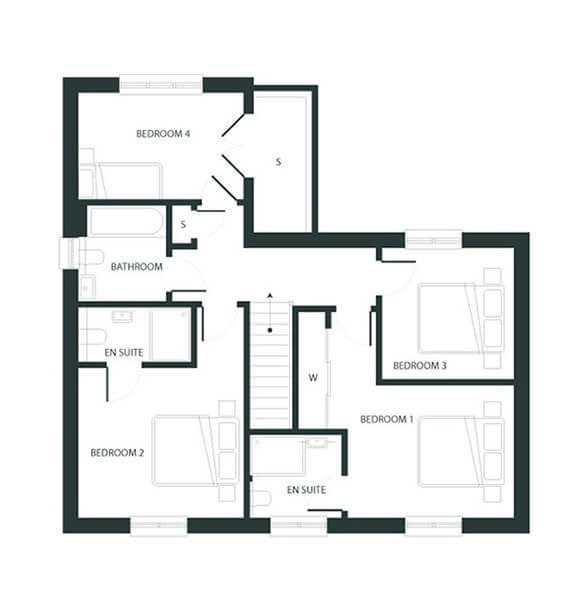 The Verona Floor Plan First Floor